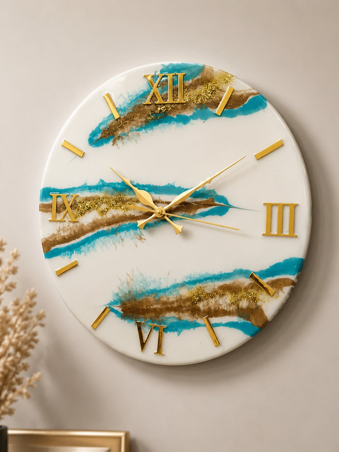 Golden Tide Luxury Wall Clock