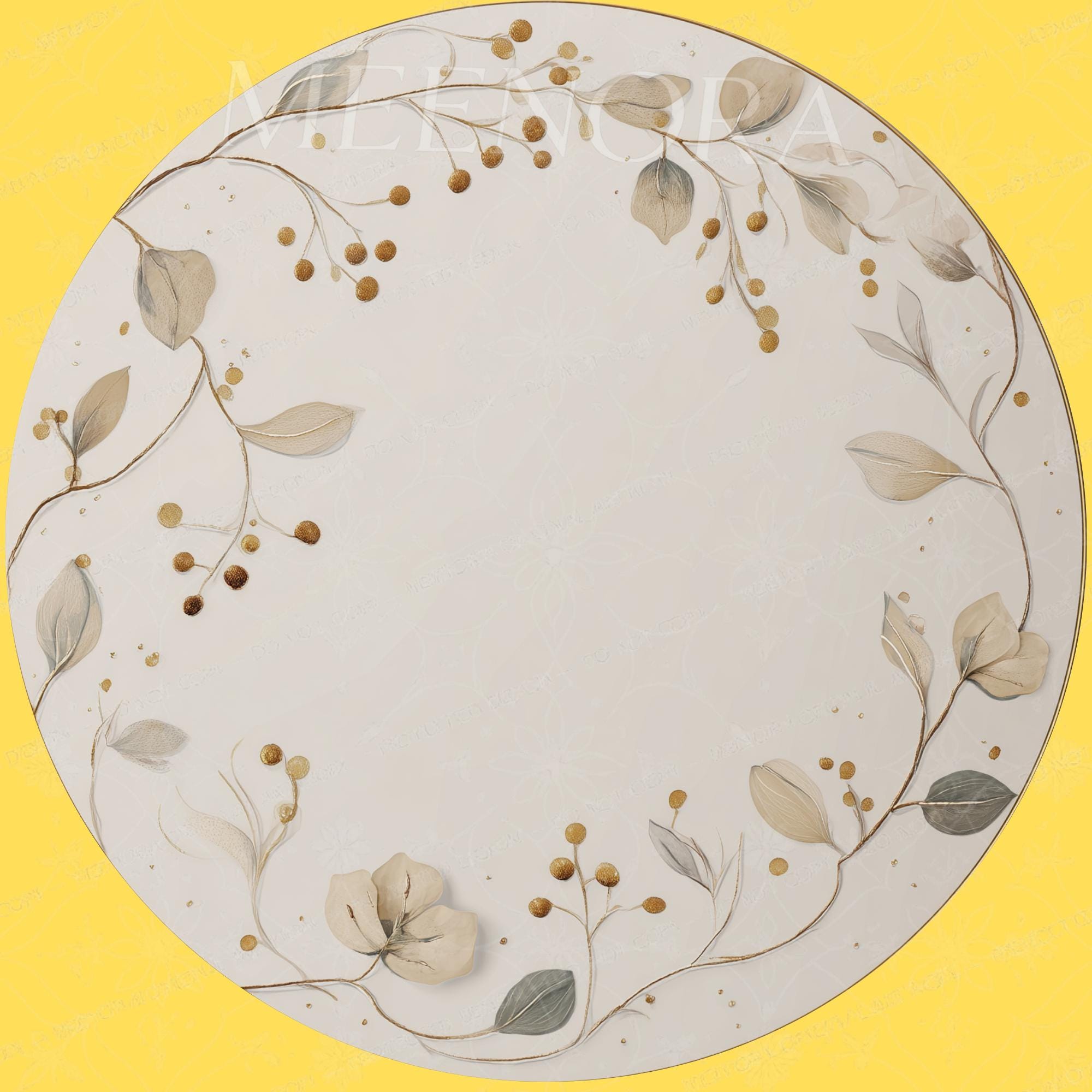 Printed Mango Wood Side Table | Handmade Waterproof Accent Furniture | Minimal Floral
