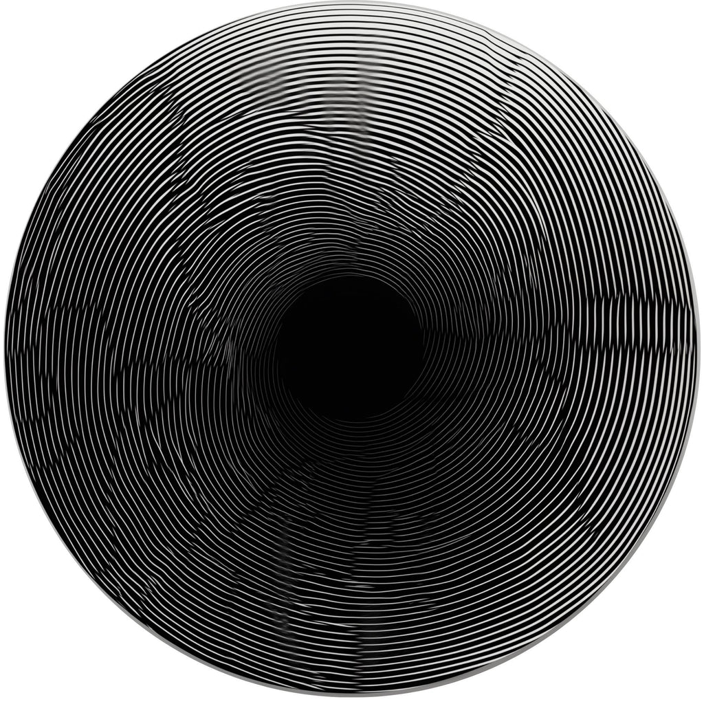 Abstract Spiral Mango Wood Side Table | Modern Black Accent Furniture | Handmade Decor