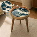 Japanese Cloud Forest Mango Wood Side Table | Handmade Japandi Nature Accent Furniture