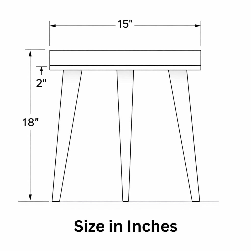 Moonlight Floral Mango Wood Side Table | Celestial Boho Accent Furniture