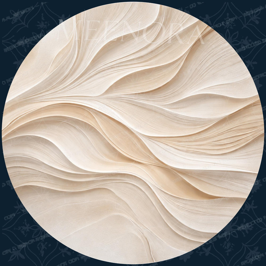 Minimal Abstract Mango Wood End Table | Handmade Round Side Table | Modern Accent Furniture